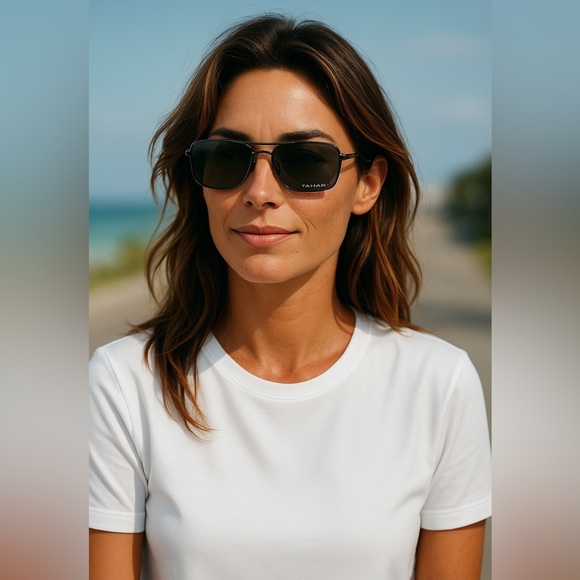 Tahari UV Protection Wire Frame Womens Sunglasses - Picture 3 of 9